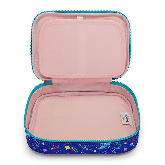 Sacs Kipling 100 Pens Printed Case Bleu | FR 1181DF